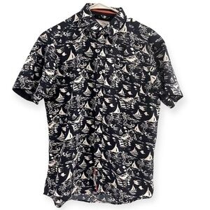 International Report Mens Sailboat Short‎ Sleeve Shirt Size M